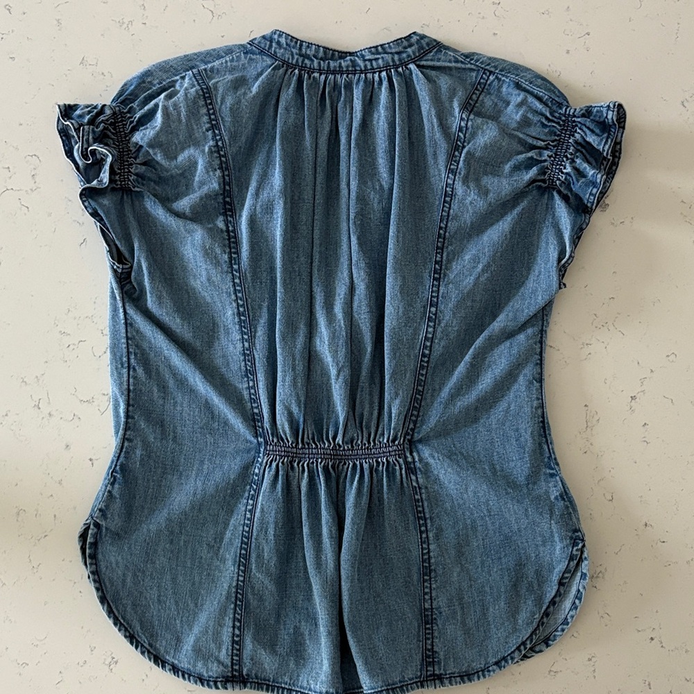 Pilcro Denim Blue Blouse - Picture 3 of 3